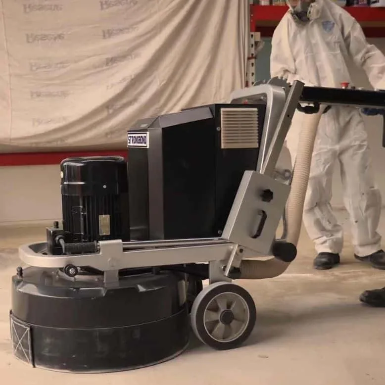 Concrete grinding and polished floor